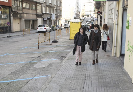 O Concello inicia os traballos de remodelación de beirarrúas na rúa Pérez Cepeda
